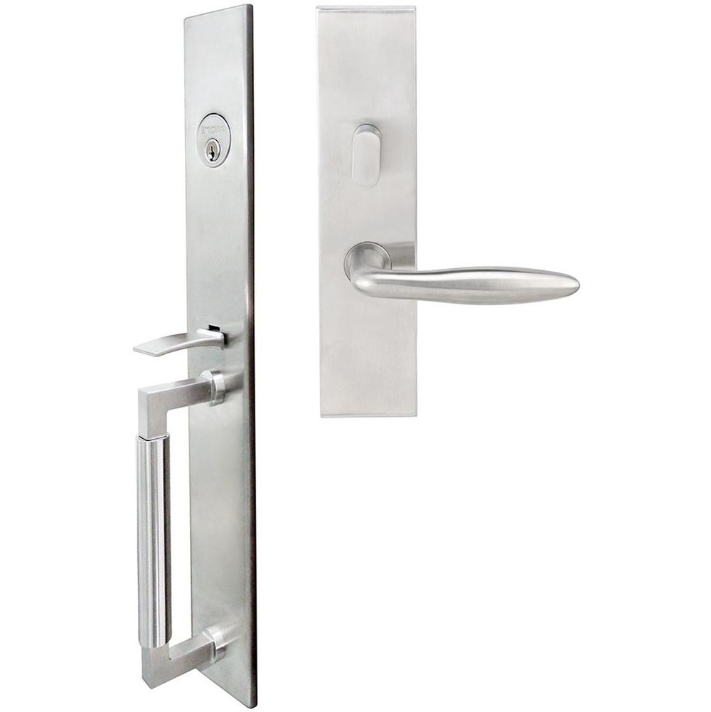 INOX - ME Handleset MT Mortise 226 Summer Entry 2-3/4''  32D LHR - Satin Stainless Steel
