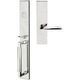 INOX - ME Handleset MT Mortise 227 Stratus Full Dummy 32 LH - Polished Stainless Steel
