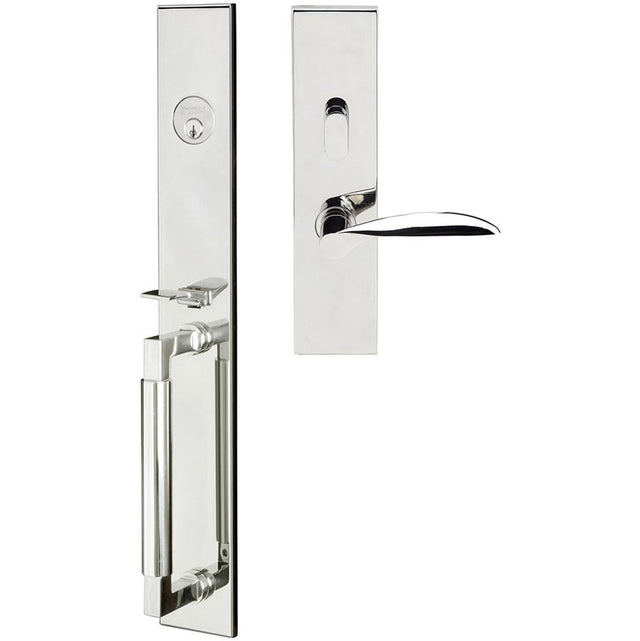 INOX - ME Handleset MT Mortise 227 Stratus Entry 2-1/2''  32 RHR - Polished Stainless Steel