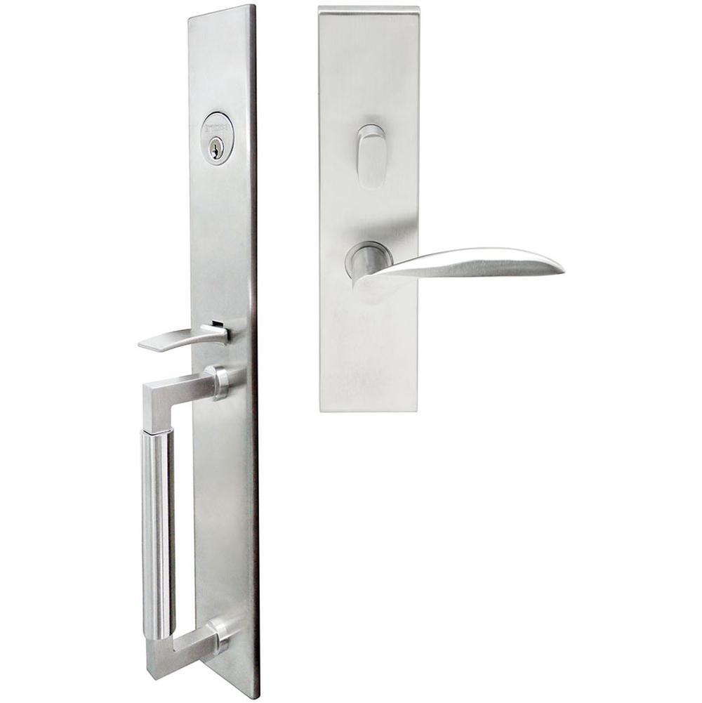 INOX - ME Handleset MT Mortise 227 Stratus Entry 2-3/4''  32D LH - Satin Stainless Steel