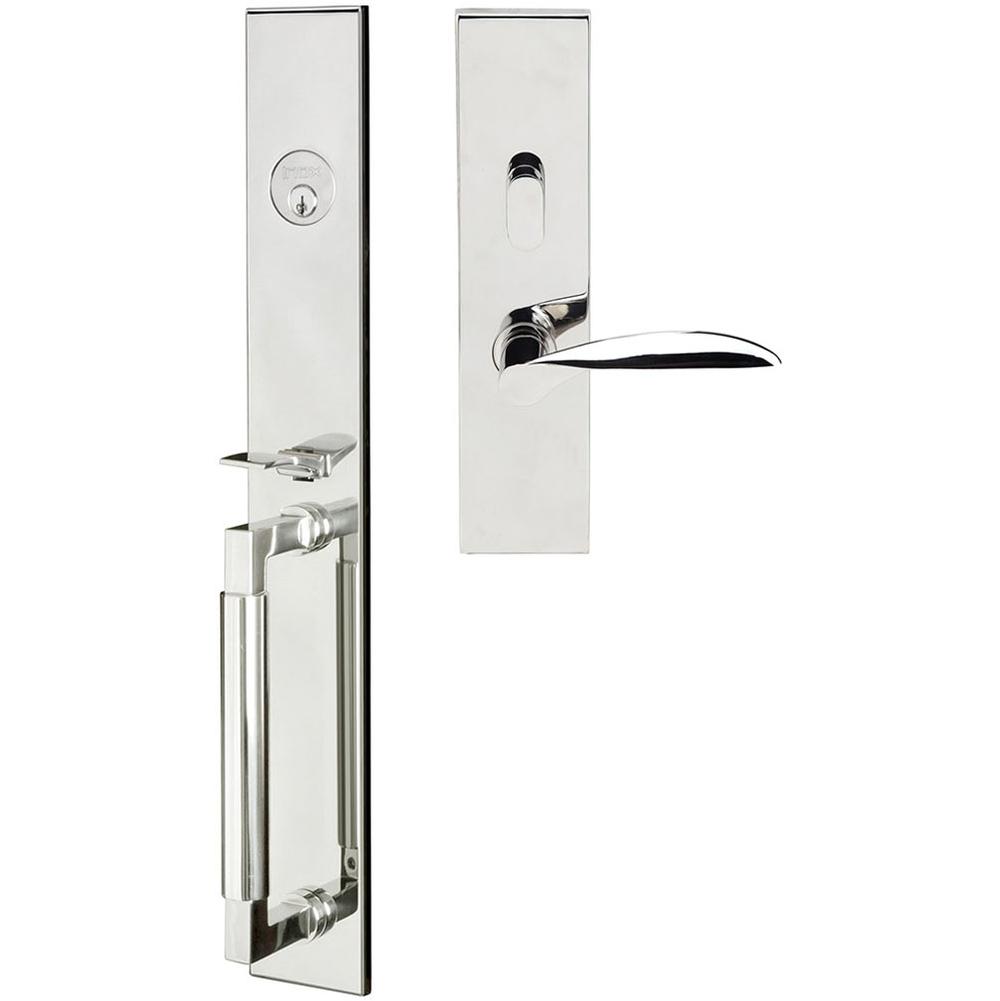 INOX - ME Handleset MT Mortise 227 Stratus Entry 2-1/2''  32 LHR - Polished Stainless Steel