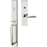 INOX - ME Handleset MT Mortise 227 Stratus Entry 2-3/4''  32 LH - Polished Stainless Steel