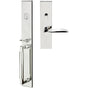 INOX - ME Handleset MT Mortise 227 Stratus Entry 2-3/4''  32 RHR - Polished Stainless Steel
