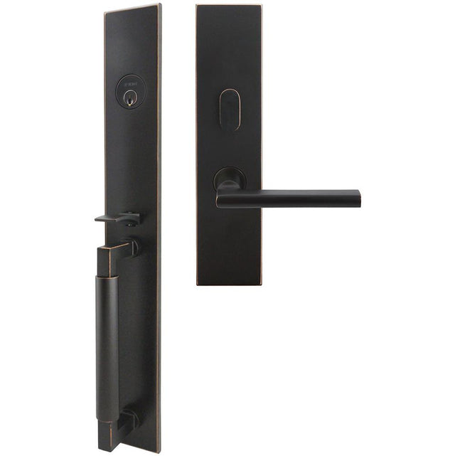 INOX - ME Handleset MT Mortise 243 Sunrise Entry 2-1/2''  10B LHR - Oil Rubbed Bronze