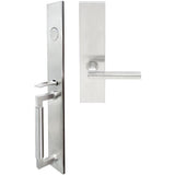 INOX - ME Handleset MT Mortise 243 Sunrise Full Dummy 32D RH - Satin Stainless Steel