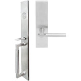 INOX - ME Handleset MT Mortise 251 Sequoia Full Dummy 32D RH - Satin Stainless Steel