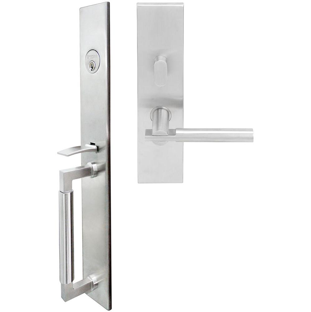 INOX - ME Handleset MT Mortise 251 Sequoia Entry 2-3/4''  32D LHR - Satin Stainless Steel