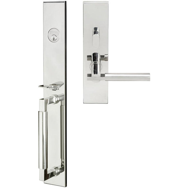 INOX - ME Handleset MT Mortise 251 Sequoia Entry 2-3/4''  32 LHR - Polished Stainless Steel