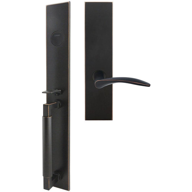 INOX - ME Handleset MT Mortise 311 Crest Full Dummy 10B LH - Oil Rubbed Bronze