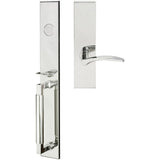 INOX - ME Handleset MT Mortise 311 Crest Full Dummy 32 RH - Polished Stainless Steel