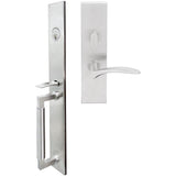 INOX - ME Handleset MT Mortise 311 Crest Entry 2-1/2''  32D RHR - Satin Stainless Steel