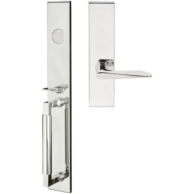INOX - ME Handleset MT Mortise 344 Ecco Full Dummy 32 LH - Polished Stainless Steel