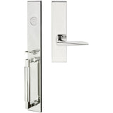 INOX - ME Handleset MT Mortise 344 Ecco Full Dummy 32 RH - Polished Stainless Steel
