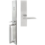 INOX - ME Handleset MT Mortise 344 Ecco Full Dummy 32D LH - Satin Stainless Steel