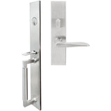 INOX - ME Handleset MT Mortise 344 Ecco Entry 2-1/2''  32D RH - Satin Stainless Steel
