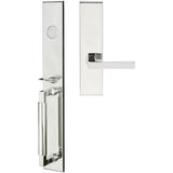 INOX - ME Handleset MT Mortise 345 Tokyo Full Dummy 32 LH - Polished Stainless Steel