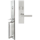 INOX - ME Handleset MT Mortise 345 Tokyo Entry 2-1/2''  32D RHR - Satin Stainless Steel