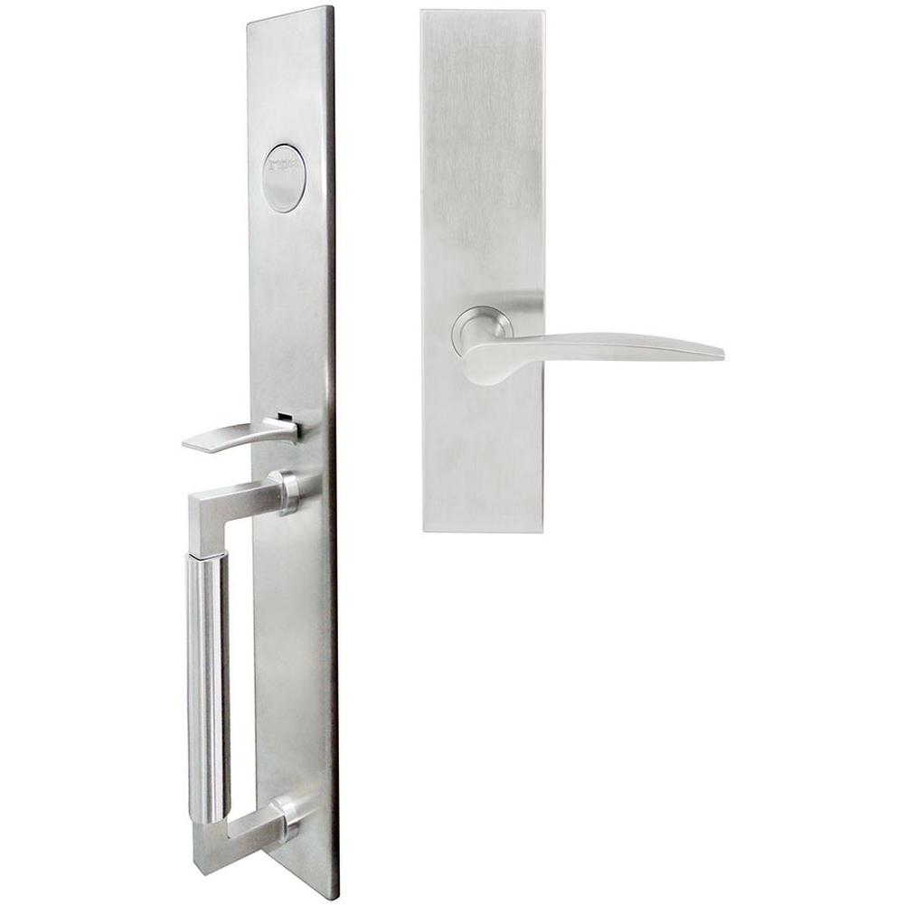 INOX - ME Handleset MT Mortise 351 Toronto Full Dummy 32D RH - Satin Stainless Steel