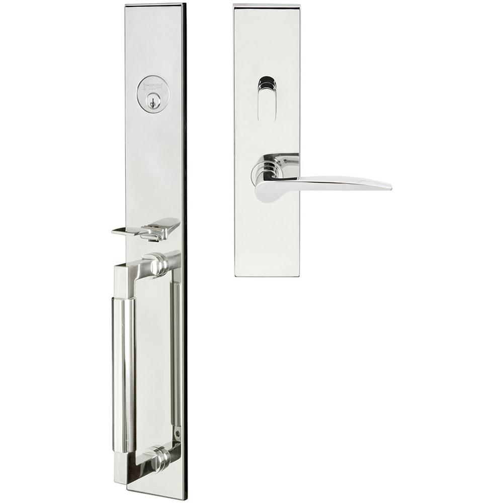 INOX - ME Handleset MT Mortise 351 Toronto Entry 2-1/2''  32 LH - Polished Stainless Steel