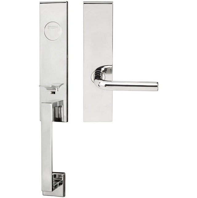 INOX - MH Handleset MT Mortise 101 Cologne Full Dummy 32 LH - Polished Stainless Steel