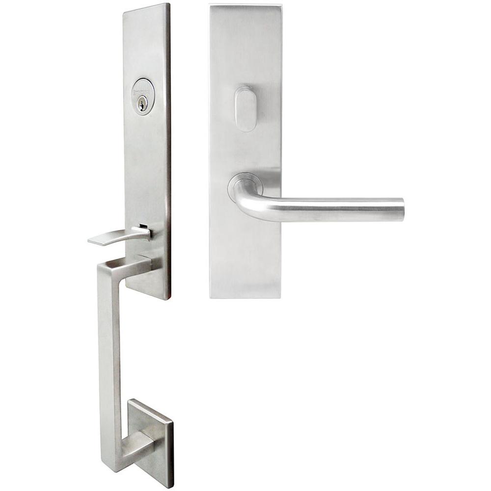 INOX - MH Handleset MT Mortise 101 Cologne Entry 2-1/2''  BS 32D LH - Satin Stainless Steel