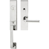 INOX - MH Handleset MT Mortise 101 Cologne Entry 2-3/4''  32 LH - Polished Stainless Steel
