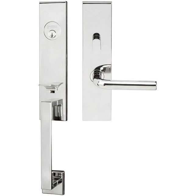 INOX - MH Handleset MT Mortise 101 Cologne Entry 2-3/4''  32 LH - Polished Stainless Steel