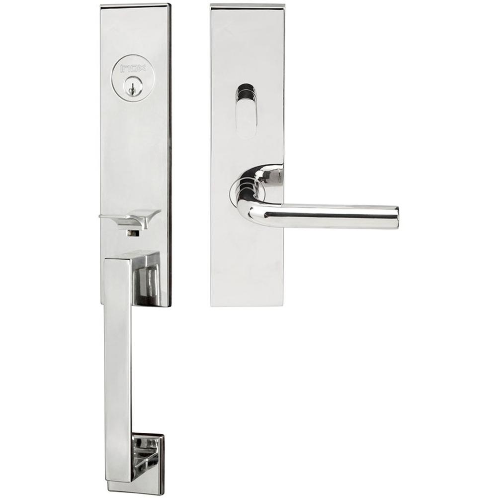 INOX - MH Handleset MT Mortise 101 Cologne Entry 2-1/2''  BS 32 RHR - Polished Stainless Steel