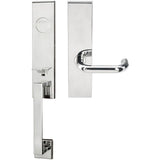 INOX - MH Handleset MT Mortise 102 Munich Full Dummy 32 LH - Polished Stainless Steel