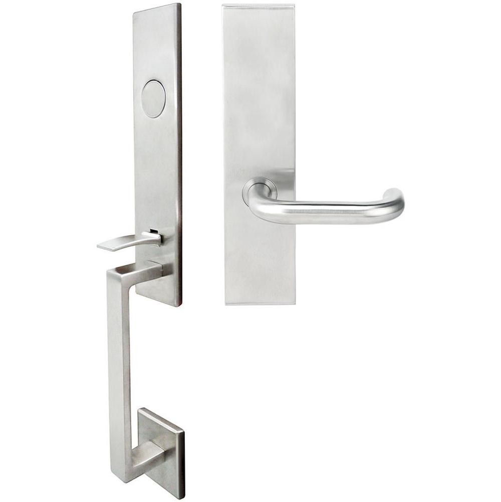 INOX - MH Handleset MT Mortise 102 Munich Full Dummy 32D RH - Satin Stainless Steel