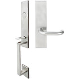 INOX - MH Handleset MT Mortise 102 Munich Full Dummy 32D LH - Satin Stainless Steel