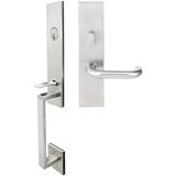 INOX - MH Handleset MT Mortise 102 Munich Entry 2-1/2''  32D LHR - Satin Stainless Steel