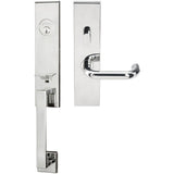 INOX - MH Handleset MT Mortise 102 Munich Entry 2-1/2''  32 RH - Polished Stainless Steel