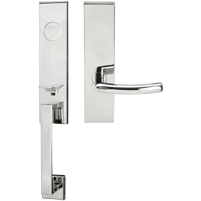 INOX - MH Handleset MT Mortise 103 Oslo Full Dummy 32 LH - Polished Stainless Steel