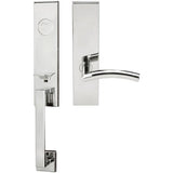 INOX - MH Handleset MT Mortise 104 Brussels Full Dummy 32 LH - Polished Stainless Steel