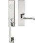 INOX - MH Handleset MT Mortise 104 Brussels Full Dummy 32 LH - Polished Stainless Steel