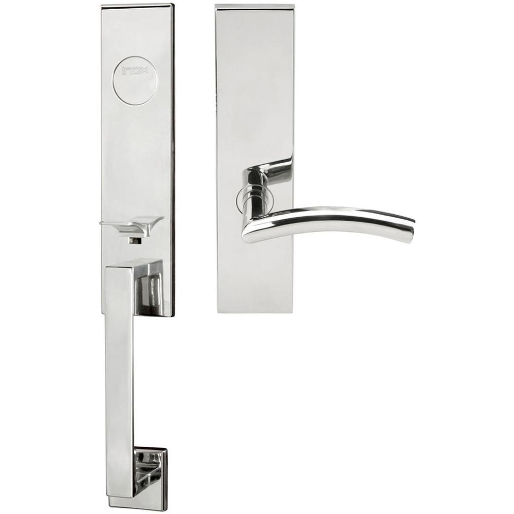 INOX - MH Handleset MT Mortise 104 Brussels Full Dummy 32 RH - Polished Stainless Steel