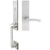 INOX - MH Handleset MT Mortise 104 Brussels Full Dummy 32D RH - Satin Stainless Steel