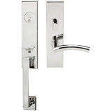 INOX - MH Handleset MT Mortise 104 Brussels Entry 2-3/4''  32 RHR - Polished Stainless Steel