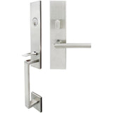 INOX - MH Handleset MT Mortise 105 Frankfurt Entry 2-1/2''  32D RH - Satin Stainless Steel
