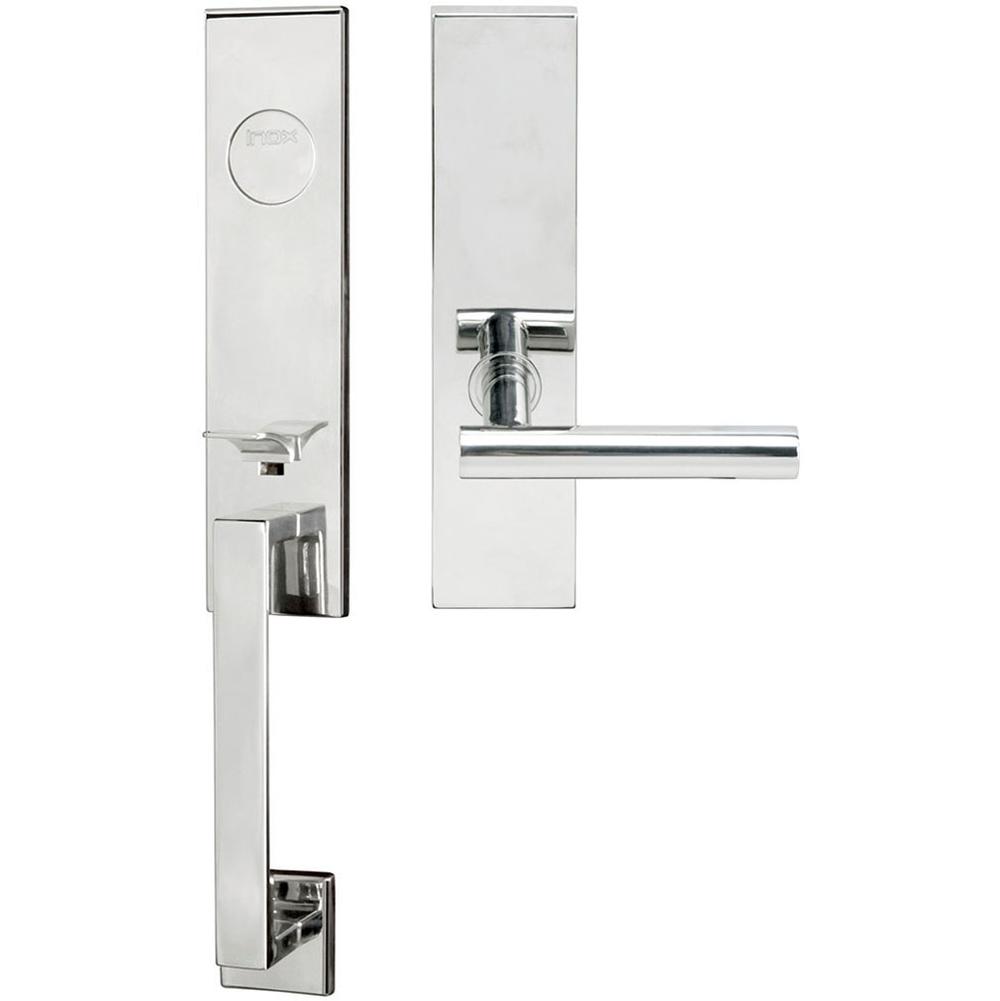 INOX - MH Handleset MT Mortise 106 Copenhagen Full Dummy 32 LH - Polished Stainless Steel