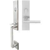 INOX - MH Handleset MT Mortise 106 Copenhagen Entry 2-1/2''  32D RH - Satin Stainless Steel