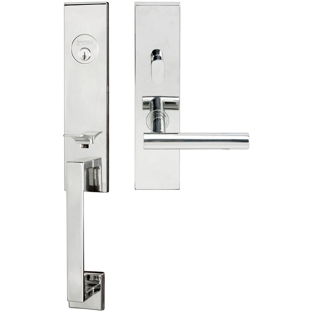 INOX - MH Handleset MT Mortise 106 Copenhagen Entry 2-1/2''  32 LHR - Polished Stainless Steel