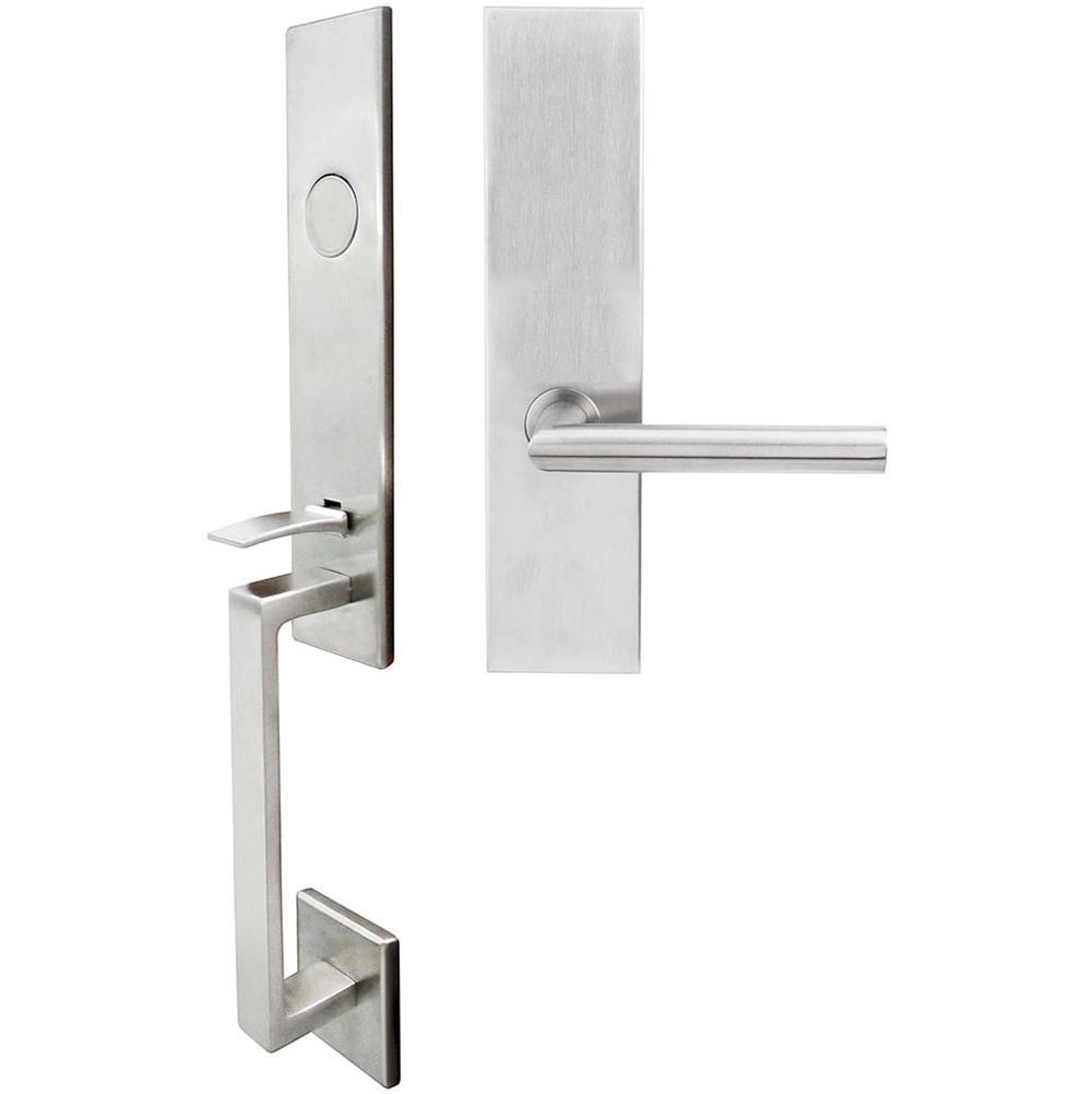 INOX - MH Handleset MT Mortise 107 Stockholm Full Dummy 32D LH - Satin Stainless Steel