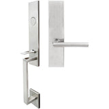 INOX - MH Handleset MT Mortise 107 Stockholm Full Dummy 32D LH - Satin Stainless Steel