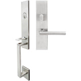 INOX - MH Handleset MT Mortise 107 Stockholm Entry 2-1/2''  32D RHR - Satin Stainless Steel