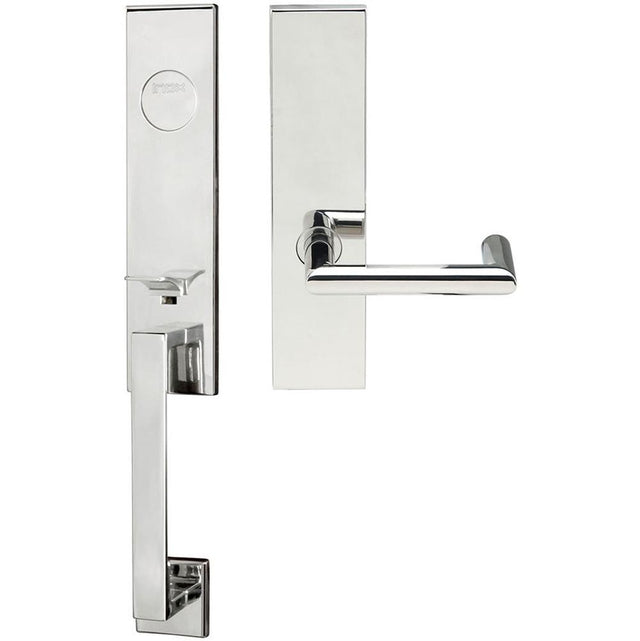 INOX - MH Handleset MT Mortise 109 Stuttgart Full Dummy 32 RH - Polished Stainless Steel