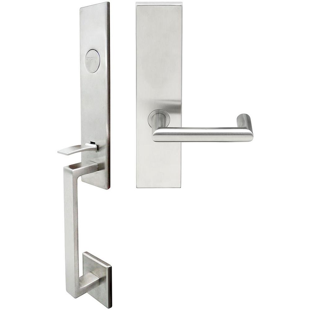 INOX - MH Handleset MT Mortise 109 Stuttgart Full Dummy 32D LH - Satin Stainless Steel