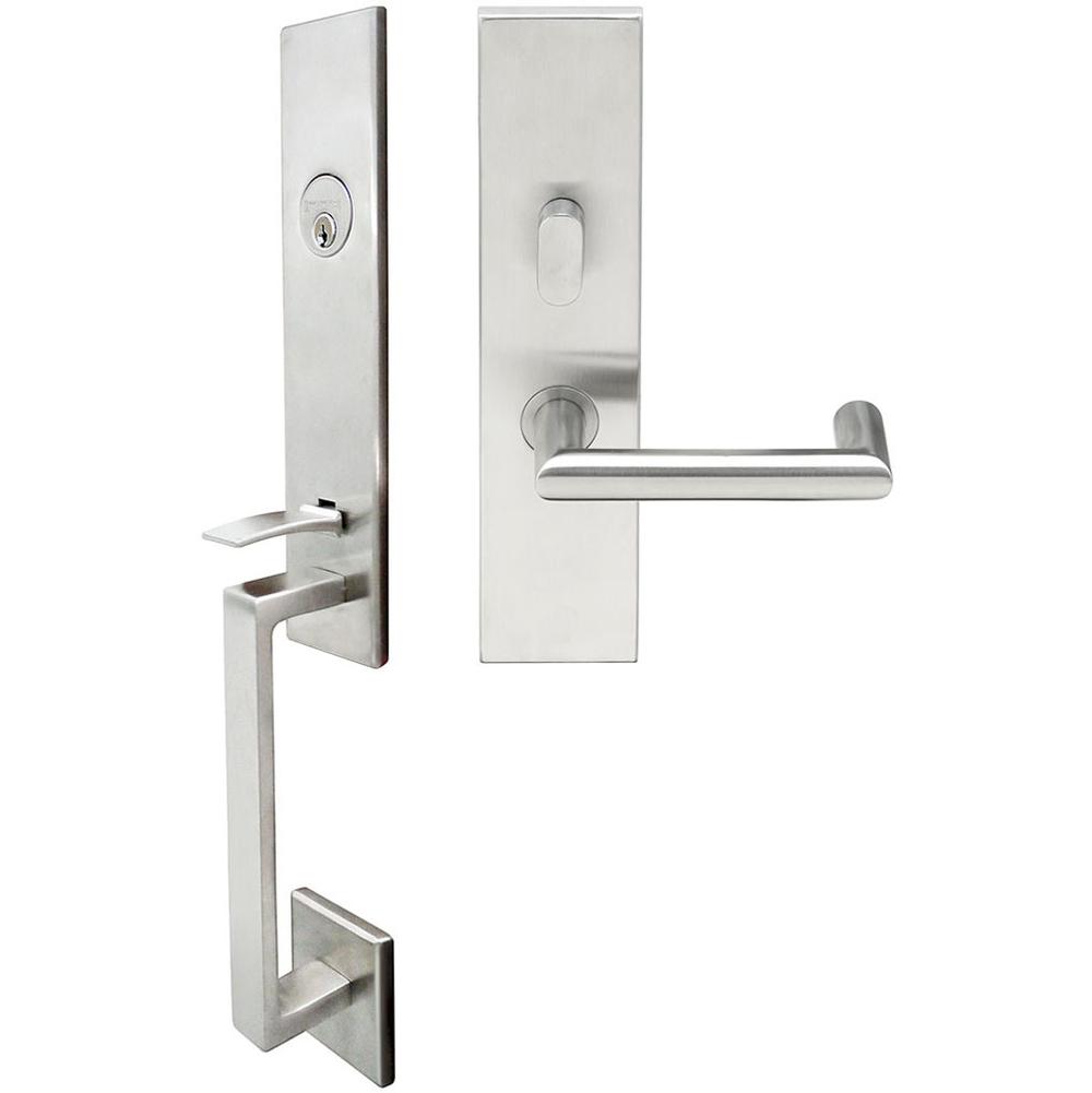 INOX - MH Handleset MT Mortise 109 Stuttgart Entry 2-1/2''  32D RH - Satin Stainless Steel