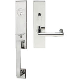 INOX - MH Handleset MT Mortise 109 Stuttgart Entry 2-3/4''  32 RH - Polished Stainless Steel